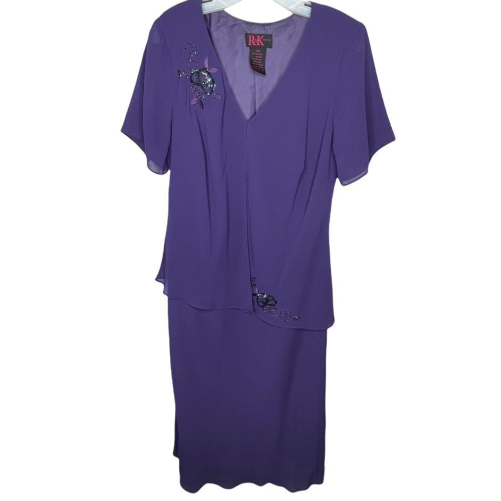 Vintage R&K Woman Purple Dress
